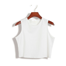 Load image into Gallery viewer, Fitness Skinny Crop Top 2019 New Women Tight Bustier Crop Top Skinny T-Shirt Belly Casual Dance Tops Vest Tank Tops
