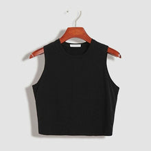 Load image into Gallery viewer, Fitness Skinny Crop Top 2019 New Women Tight Bustier Crop Top Skinny T-Shirt Belly Casual Dance Tops Vest Tank Tops