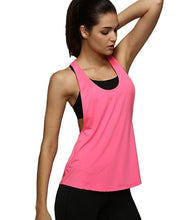 Load image into Gallery viewer, Summer Sexy Fitness Clothes Women Tank Tops Loose Workout Sleeveless Quick Dry Vest Singlet For Women T-shirt