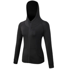 Load image into Gallery viewer, Women Long Sleeve Hoodies Sweatshirts Workout Coat Zipper Gym Fitness Hooded Breathable Jacket Sportwear Outerwear Tops
