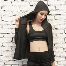 Load image into Gallery viewer, New Women's Running Hooded Jacket Quick Dry Jogging Jackets Zipper Jacket Fitness Clothing Sport Gym Sportswear Sweatshirt S-2XL