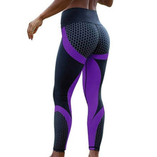 Load image into Gallery viewer, Workout Leggins Sexy Mesh Printed Leggings fitness For Women clothing Sporting mujer Elastic Slim Pants push up Dropshipping