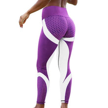 Load image into Gallery viewer, Workout Leggins Sexy Mesh Printed Leggings fitness For Women clothing Sporting mujer Elastic Slim Pants push up Dropshipping