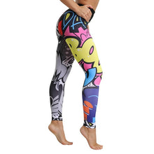Load image into Gallery viewer, Workout Leggins Sexy Mesh Printed Leggings fitness For Women clothing Sporting mujer Elastic Slim Pants push up Dropshipping