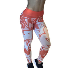 Load image into Gallery viewer, Workout Leggins Sexy Mesh Printed Leggings fitness For Women clothing Sporting mujer Elastic Slim Pants push up Dropshipping