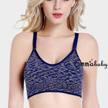 Load image into Gallery viewer, Women Yoga Fitness Stretch Workout Tank Seamless Racerback Padded Sports Running Bra Hot Tank Top
