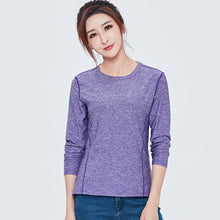 Load image into Gallery viewer, Fitness Women Seamless Sport Shirt Sports Wear For Women Gym Quick Dry Running Top Long Sleeve Workout Tops