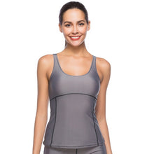 Load image into Gallery viewer, 2019 Summer Women's Tight-fitting Stitching Sports Tank Solid Color Vest Sexy Slim Sleeveless Fitness Vest