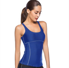 Load image into Gallery viewer, 2019 Summer Women's Tight-fitting Stitching Sports Tank Solid Color Vest Sexy Slim Sleeveless Fitness Vest