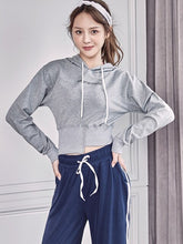 Load image into Gallery viewer, liser Women's clothes short coat jacket gym clothes fitness sports comfortable wild breathable