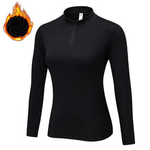 Load image into Gallery viewer, 2019 Winter Thin Fleece Basic Jacket Women Long Sleeve Short Zipper Women's Warm Clothing Female For Joggers Fitness Workout