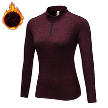 Load image into Gallery viewer, 2019 Winter Thin Fleece Basic Jacket Women Long Sleeve Short Zipper Women's Warm Clothing Female For Joggers Fitness Workout