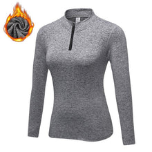 Load image into Gallery viewer, 2019 Winter Thin Fleece Basic Jacket Women Long Sleeve Short Zipper Women's Warm Clothing Female For Joggers Fitness Workout