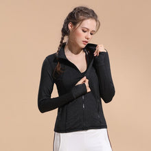 Load image into Gallery viewer, Femme Fitness Jacket with Zipper Full Sleev