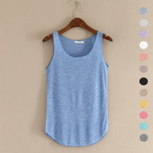 Load image into Gallery viewer, HOT summer Fitness Tank Top New T Shirt Plus Size Loose Model Women T-shirt Cotton O-neck Slim Tops Fashion Woman Clothes