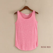 Load image into Gallery viewer, HOT summer Fitness Tank Top New T Shirt Plus Size Loose Model Women T-shirt Cotton O-neck Slim Tops Fashion Woman Clothes