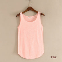Load image into Gallery viewer, HOT summer Fitness Tank Top New T Shirt Plus Size Loose Model Women T-shirt Cotton O-neck Slim Tops Fashion Woman Clothes