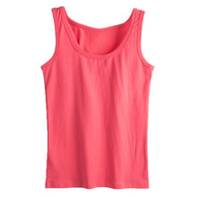 Load image into Gallery viewer, Hot sale Summer style women tank top cotton Camisole Fitness T Shirt Top 93% Cotton Sleeveless Round Neck elasticity S-3XL