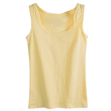 Load image into Gallery viewer, Hot sale Summer style women tank top cotton Camisole Fitness T Shirt Top 93% Cotton Sleeveless Round Neck elasticity S-3XL
