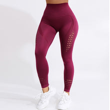 Load image into Gallery viewer, CHRLEISURE Women High Waist Push Up Leggings Hollow Fitness Leggins Workout Legging For Women Casual Jeggings 4Color