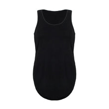 Load image into Gallery viewer, Gym Tank Top Women Clothes 2019 Summer Top Black White t Shirt Sleeveless Workout Tank Tops Long High Low Sexy Fitness Tops Cami