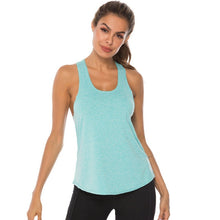 Load image into Gallery viewer, Women‘s Sports Gym Racer Back Running Vest Laides Fitness Solid Casual Jogging Singlet Soft Tank Tops 2019 New