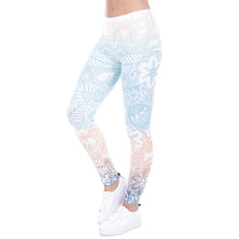 Load image into Gallery viewer, Brand Hot Sales Leggings Mandala Mint Print Fitness legging High Elasticity Leggins Legins Trouser Pants for women
