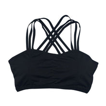 Load image into Gallery viewer, Women Bra Tank Tops Sleeveless Fitness Quick Dry Backless Across Camis With Padded Bra