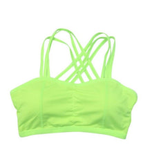 Load image into Gallery viewer, Women Bra Tank Tops Sleeveless Fitness Quick Dry Backless Across Camis With Padded Bra